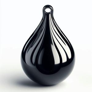 Necklace Drop Pendant 3D Print – Modern Decorative Jewelry Showpiece