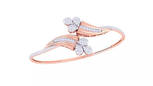 Flower Women Light wt Diamond Bracelet 3dm renders