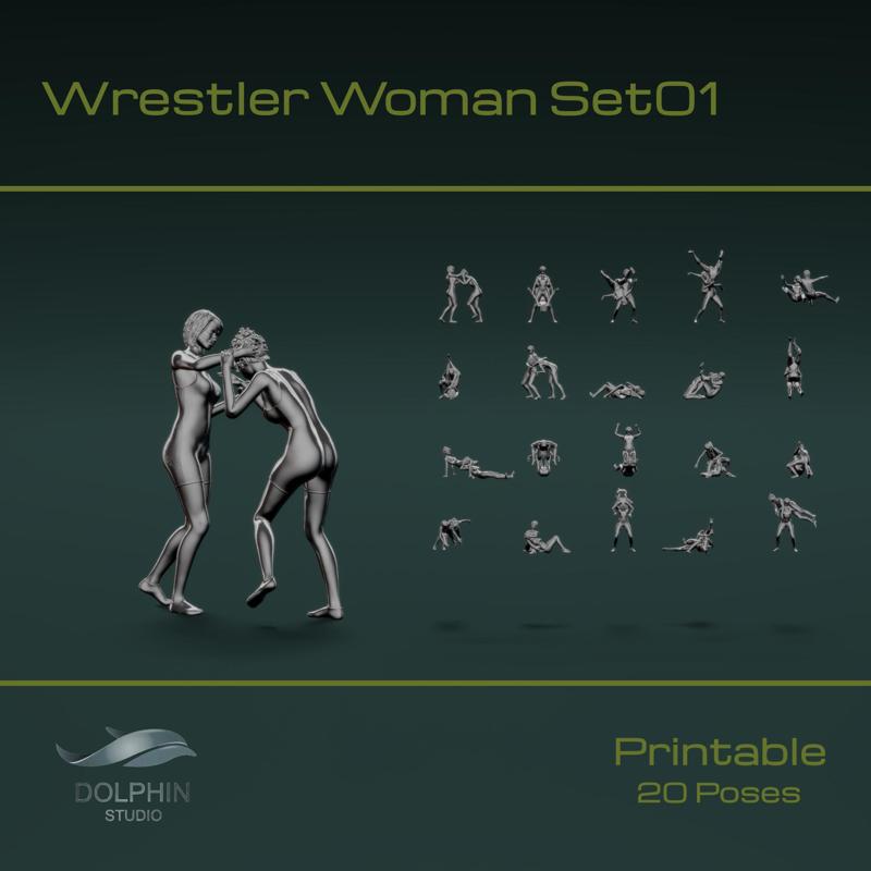 Wrestler Woman Set01