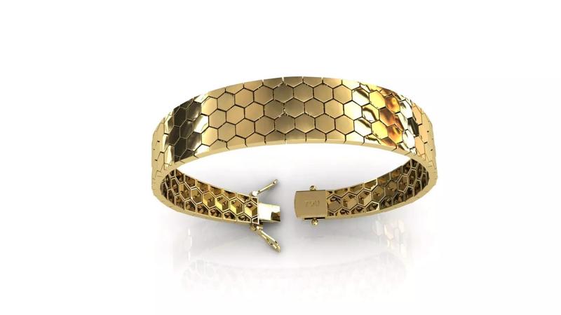 riviera sem montagem- pulseira - impressao 3d