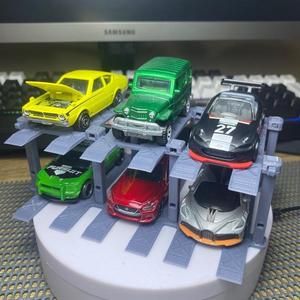 Car lift for 6 cars for hot wheels or 64 scale