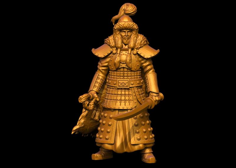 Genghis Khan with whip - KINGS & HEROES