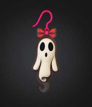 Cute Ghost Earring / Charm - Halloween Jewelry & Accessory