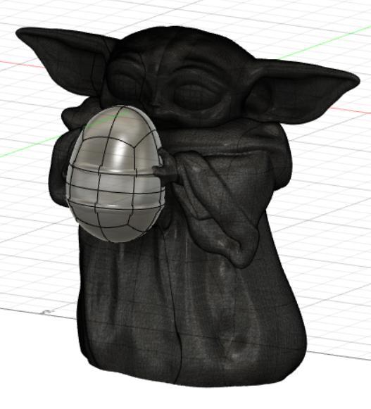 baby yoda - easter version