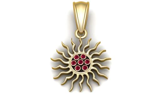 Gold Sun Pendant