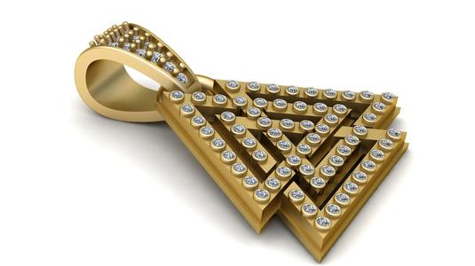 Interlocking Triangle Charm 3D Printable Model
