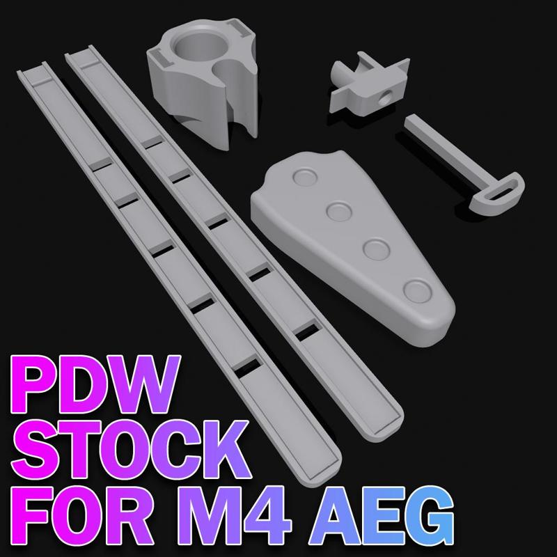 PDW Stock for M4 AEG (Airsoft)