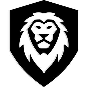shield with a lion crest made from a single bold stroke 4 - 2D/3D Wall Art STL+SVG For CNC Router, Plasma, Waterjet, Laser & 3D Printer