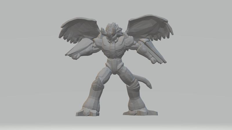 Aldamon Digimon Frontier Toy Replica 3D Model STL