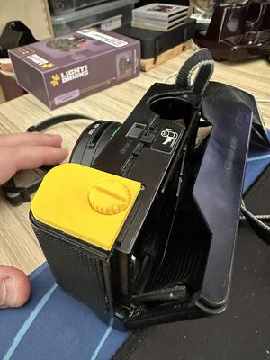 Fujica DL-100 battery door holder