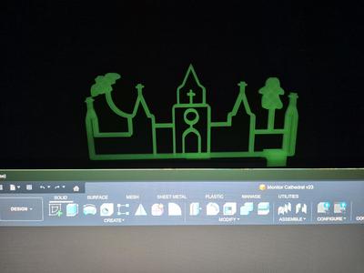 Halloween Cathedral Monitor topper