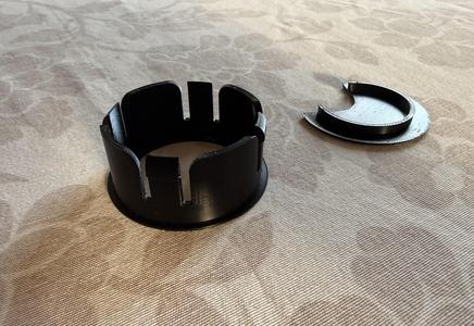 Desk Cable Grommet Ø55 mm with Rotating Lid (25 mm depth)