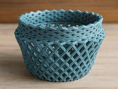 Basket w/ Woven Texture