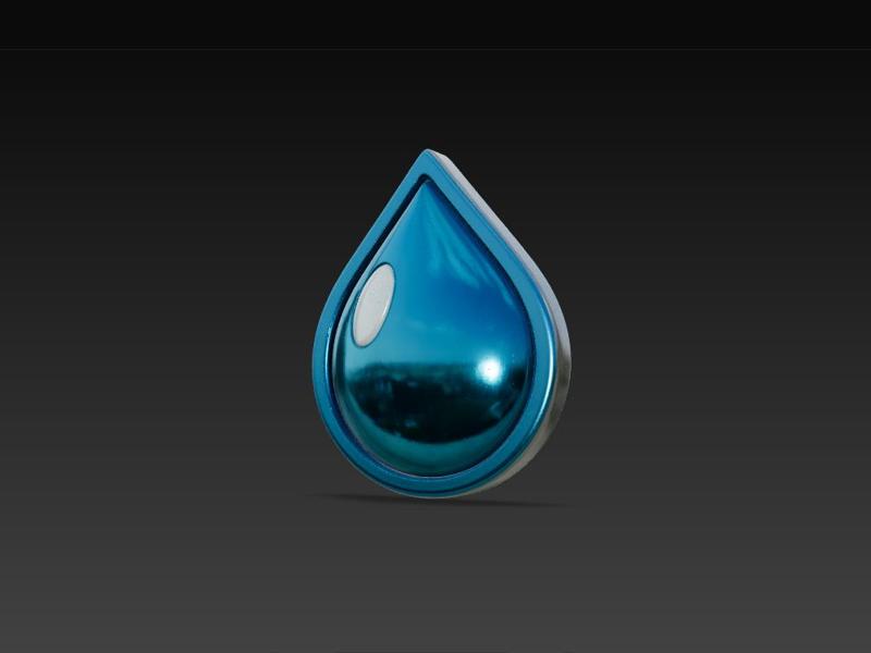 Pokemon Cascade Badge (Cerulean City - Misty) 