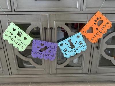 Day of the Dead - Animal papel picado decor