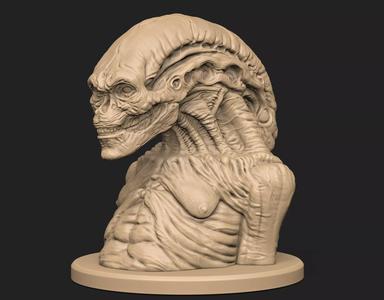 Alien Newborn Bust