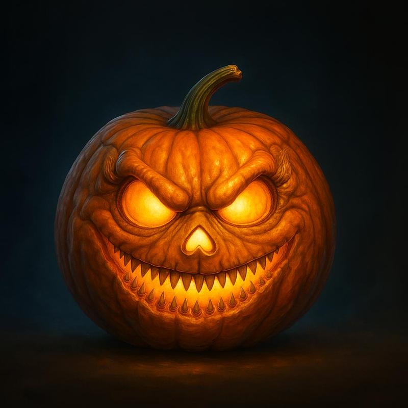 scary halloween pumpkin 2