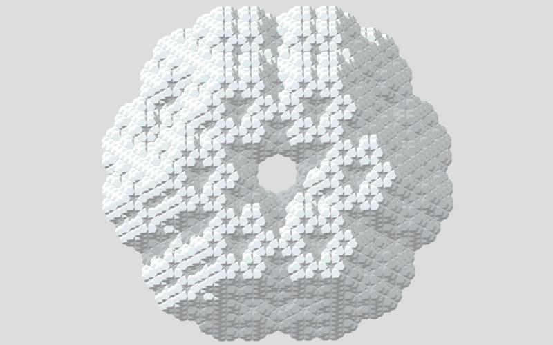 Self-Similar Truncated Octahedron Fractal | Level 3