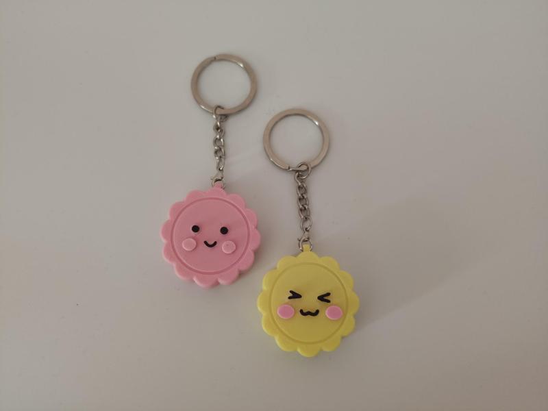 Mid-Autumn Mooncake Keychain | Traditional Patterns + Three Cute Emoji Mooncakes | Festival-Limited Cute Hanging Ornament