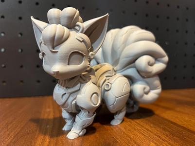 Mecha Pokemon Series Vulpix Mecha Flame Cub Statue