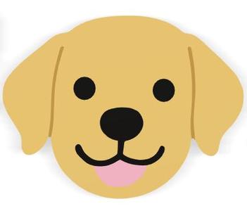Dog Coasters B | Labrador/Golden Retriever | 2/3 