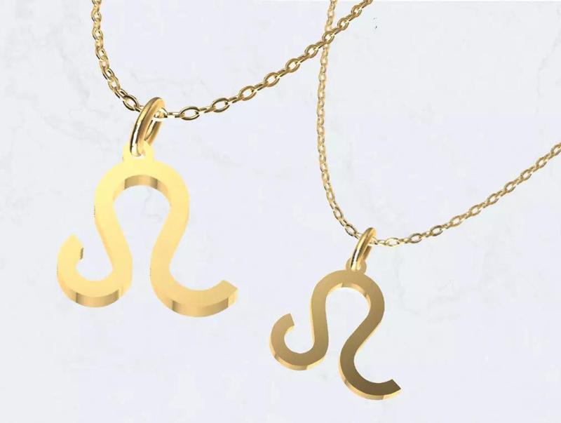 Leo Zodiac Sign Pendant Necklace