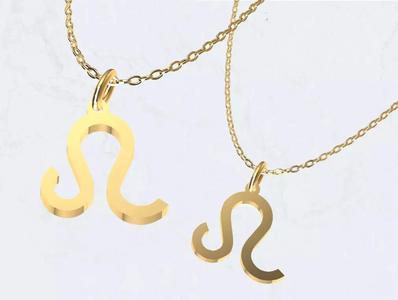 Leo Zodiac Sign Pendant Necklace