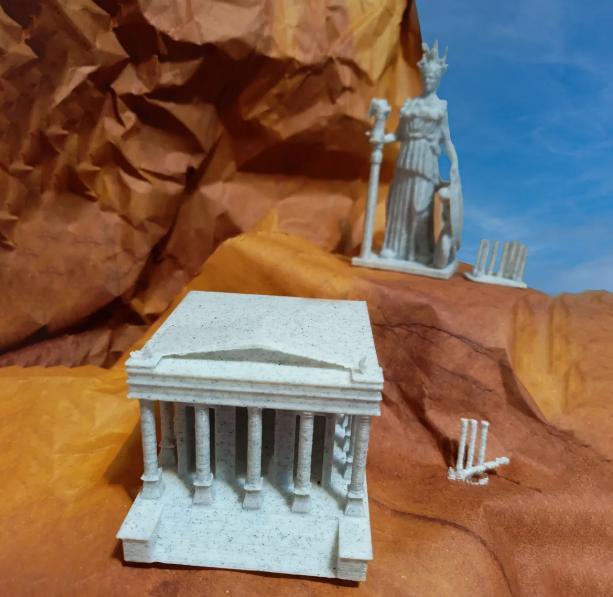 Saint Seiya piscis Temple - Templo Acuario 3D print model