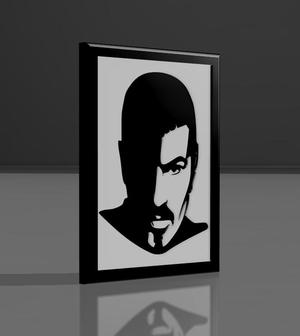 George Michael" decorative frame