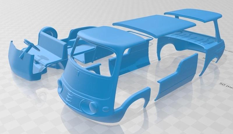 Fiat 600 Multipla Marinella 1958 Printable