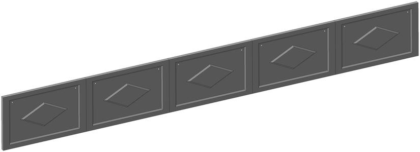 Typical reinforced concrete sectional fence.