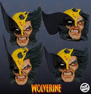 Wolverine battle damaged head Marvel legends