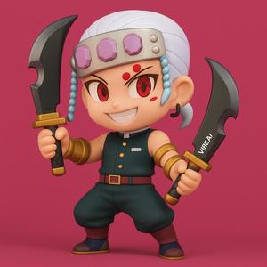 Tengen Uzui - The Brilliant Sound Hashira - Lavish Anime Character Model