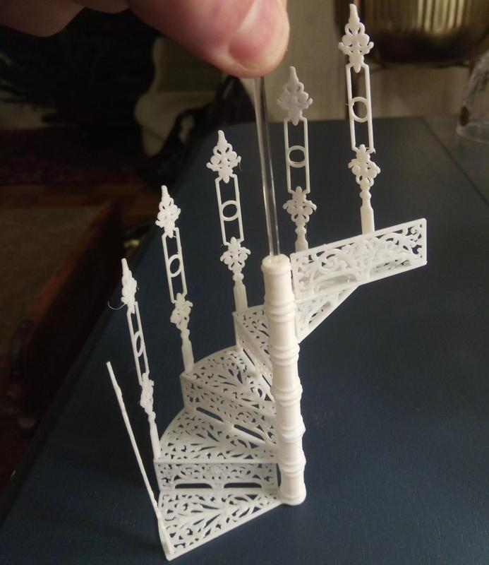 Dolls House Miniature Spiral Staircase 12th Scale 3D print