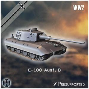 E-100 Ausf B Entwicklung super-heavy tank - Germany Eastern West