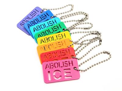 Abolish ICE Political Activist Keychain