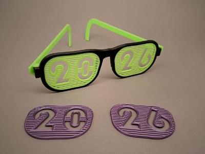 2026 new year foldable glasses