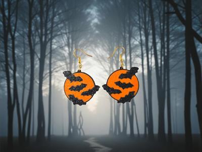 Bats in the night earrings