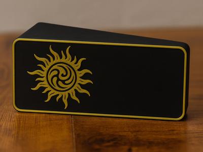 Door stopper with sun motif