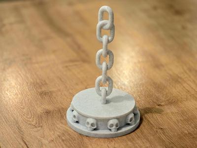 Halloween Gothic skulls toilet paper holder