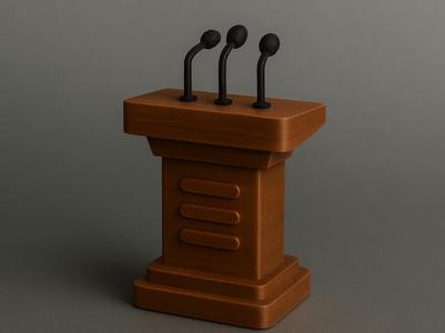 Mini Podium with Microphones (AMS)