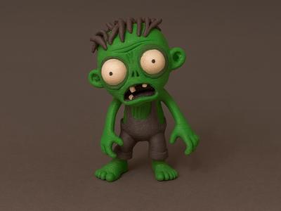 Zombie Figurine – Cartoon Style