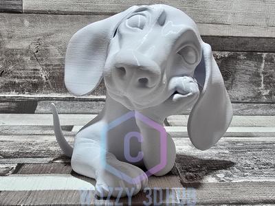 Relaxed Dachshund Sausage Dog Bust