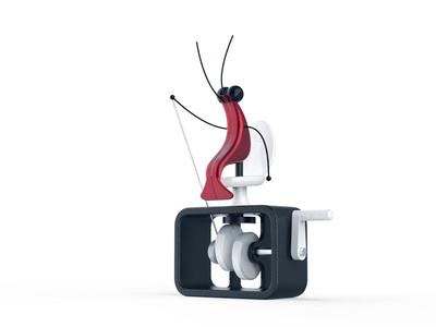 Dancing shrimp on the toilet
