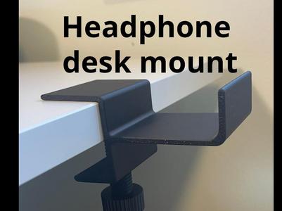 Desk Headphone mount