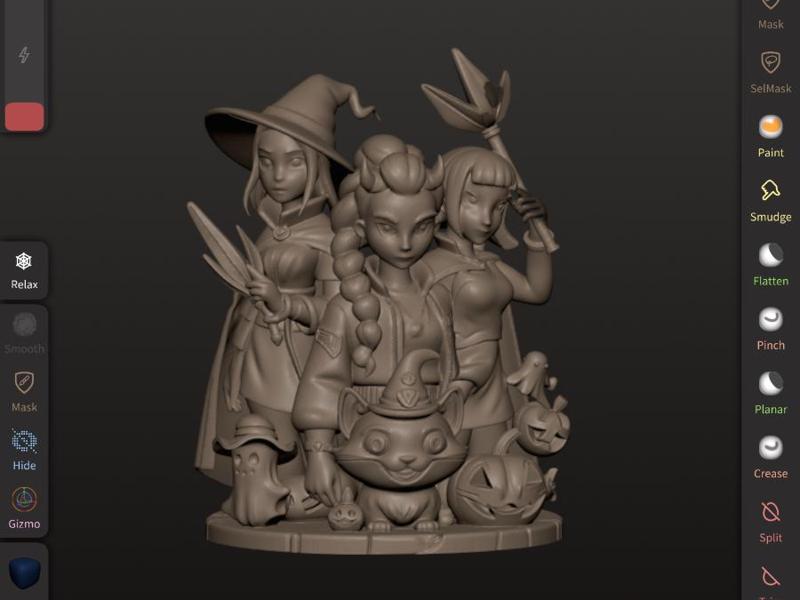 k pop demon hunter halloween statue