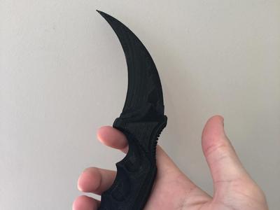 karambit no supports Print in Place