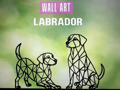 Geometric Labrador Retriever Wall Art