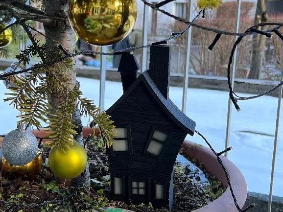 Helloween Haunted House Tealight 