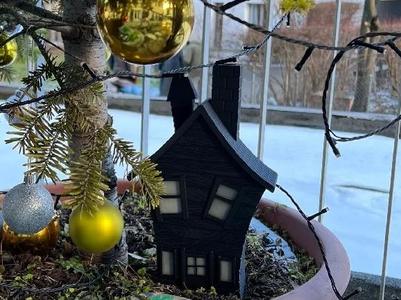 Helloween Haunted House Tealight 